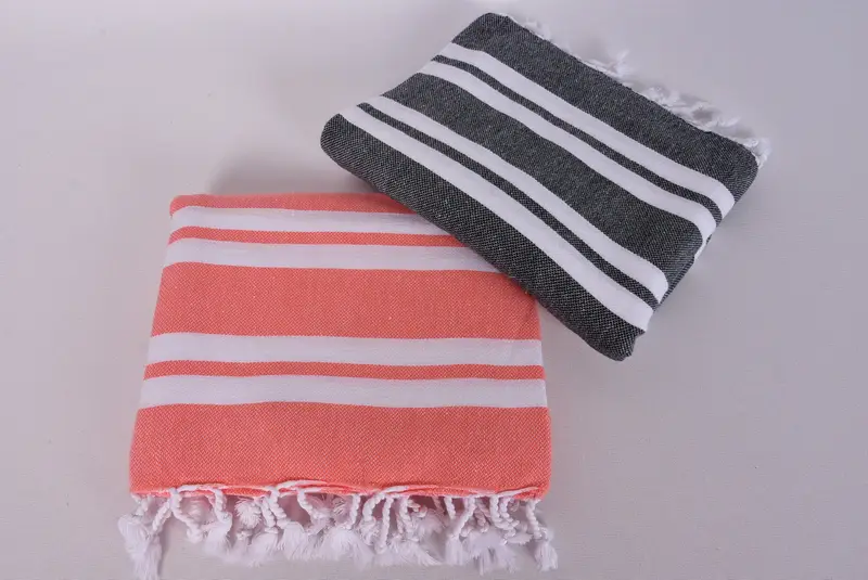 Wedding Favors, 70x40 Cotton Striped Towel, Sand-free towel, Lightweight Turkish towel, Best Friend Christmas Gift, Miami Bachelorette Party Favors - 6