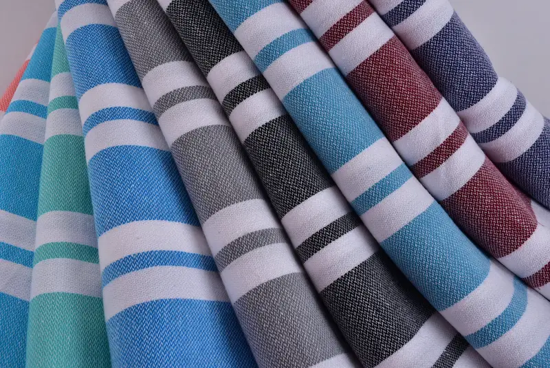 Wedding Favors, 70x40 Cotton Striped Towel, Sand-free towel, Lightweight Turkish towel, Best Friend Christmas Gift, Miami Bachelorette Party Favors - 5