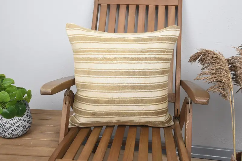 Brown 50x50 cm Throw Pillow Case, Sofa Antique Euro Sham - 1
