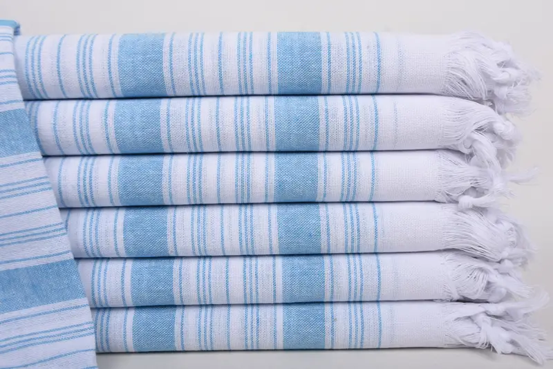 Beach towel, Sand-resistant towel, Welcome Wedding Gift, Wedding Gift, 68x32 Cotton Striped Towel, Lightweight quick-dry peshtemal towel for travel
