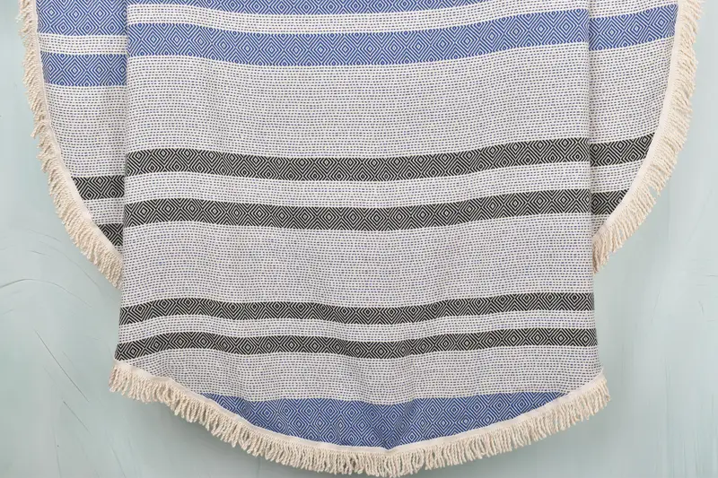 Grandma Gift, Embroidered Towel, 64x64 Cotton Round Diamond Towel, Bachelorette Party Favors, Sand-resistant Turkish towel for travel, Travel towel - 1