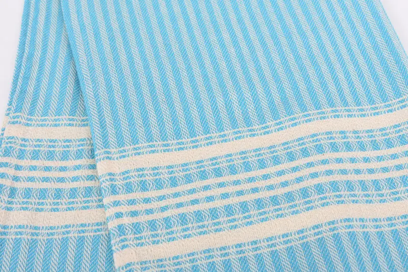 Favor de la fiesta de viaje de la niña, un paño de cocina personalizado, toalla a rayas de algodón de 40x18, ideas de regalos de mejor amigo, toalla de mano personalizada, toalla de cocina - 4