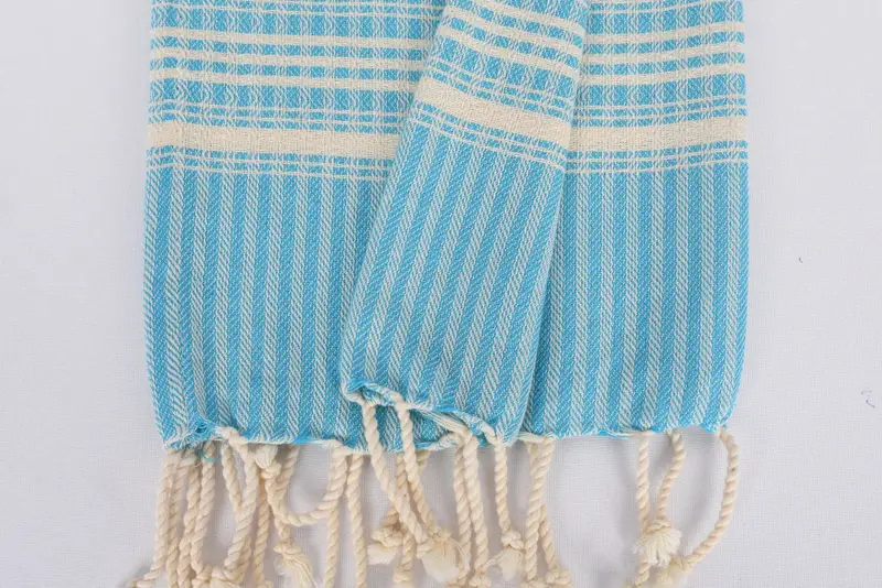 Favor de la fiesta de viaje de la niña, un paño de cocina personalizado, toalla a rayas de algodón de 40x18, ideas de regalos de mejor amigo, toalla de mano personalizada, toalla de cocina - 8