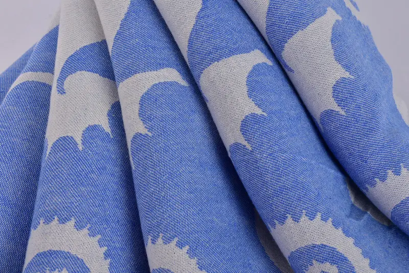 Bridal Shower Gift, 70x40 Cotton Seahorse Patterned Towel, Best Friend Gift, Gift For Coworker, Wedding Towel, Sand-free towel, Unique Wedding Gift - 6