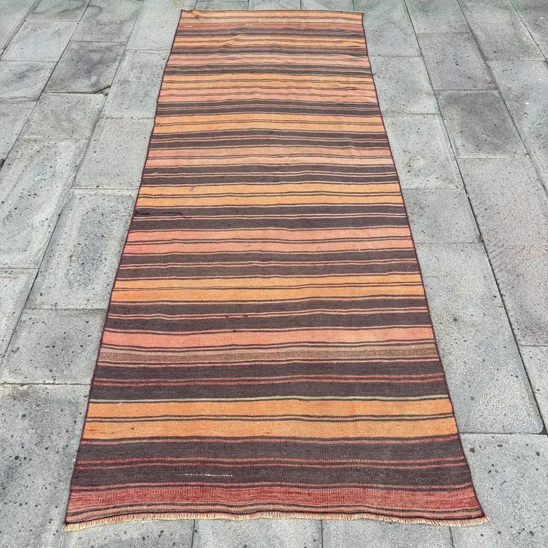 Alfombra Camuflaje Naranja, Negra, 9x9ft Chic Decor