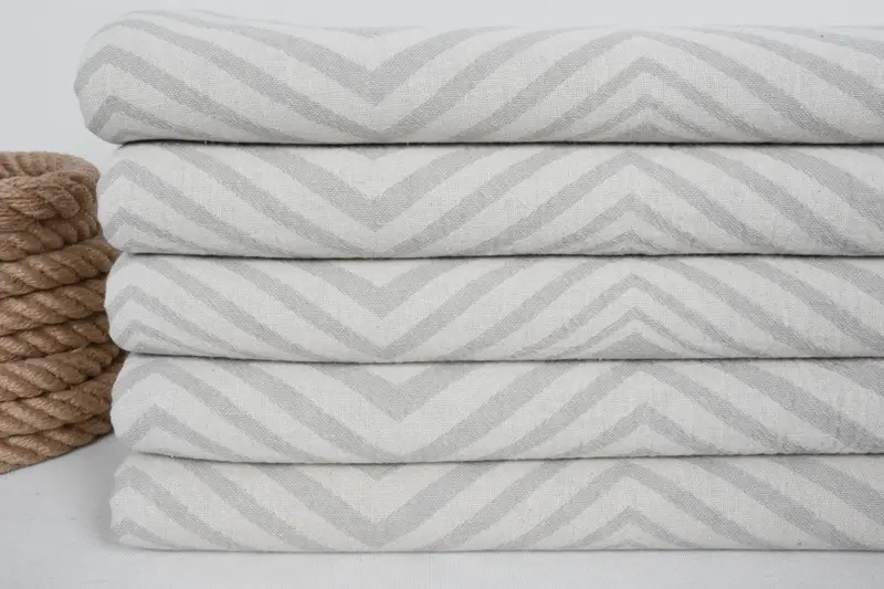 Wedding Gifts Towel, Custom Beach Towel, Personalized Turkish Towel, Bachelorette Party Favors Beach, 70x40 Cotton Zigzag Design Towel, Gym Towel - 2
