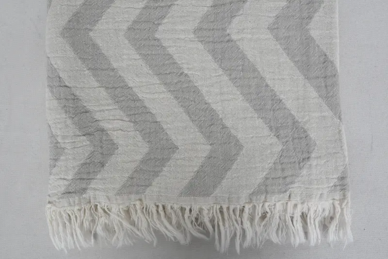 Wedding Gifts Towel, Custom Beach Towel, Personalized Turkish Towel, Bachelorette Party Favors Beach, 70x40 Cotton Zigzag Design Towel, Gym Towel - 5