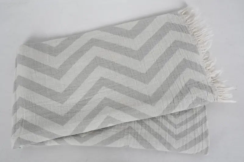Wedding Gifts Towel, Custom Beach Towel, Personalized Turkish Towel, Bachelorette Party Favors Beach, 70x40 Cotton Zigzag Design Towel, Gym Towel - 6