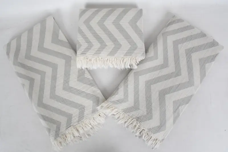 Wedding Gifts Towel, Custom Beach Towel, Personalized Turkish Towel, Bachelorette Party Favors Beach, 70x40 Cotton Zigzag Design Towel, Gym Towel - 8