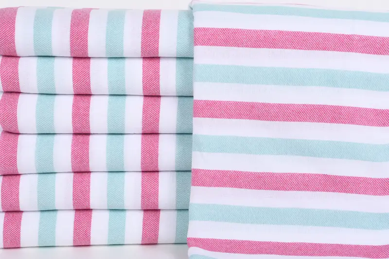 Bachelorette Party Gifts Bridesmaids, Valentines Gift, 70x40 Cotton Striped Towel, Spa Towel, Turkish Towel Beach, Beach Size Towel, Organic towel - 1