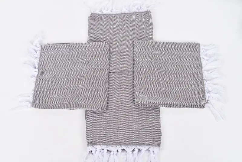 Personalized Gifts, Personalized Gift, 36x18 Cotton Herringbone Towel, Xmas Gifts, Custom Hand Towel, Bachelorette Favor, Wedding Gift Kitchen Towel - 6