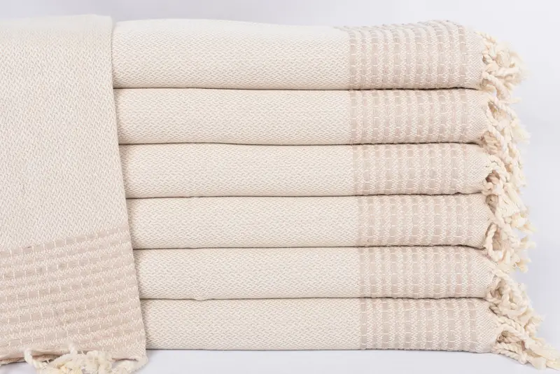 Turkish Towel Hand Towel, Customized Turkish Towel, Customized Towels, Kitchen Towel, Handmade Gift, 40x20 Cotton Striped Towel, Bathroom Towels - 1