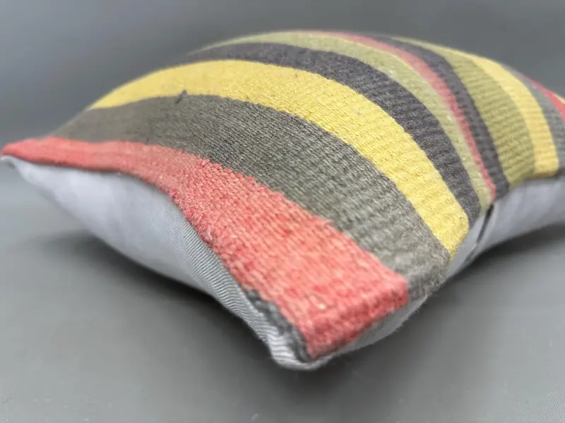 Home Decor Pillow, Seat Cushion, 20x20 Green Pillow, Kilim Pillow, Kilim Cushion Sham, Cushion Case, Patio Pillow Cover, Turkish Rugs Cushion Cover - 6