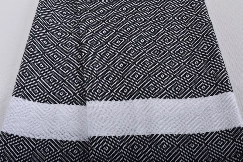 Turkish Hand Towel, 40x18 Cotton Diamond Towel, Gym Towel, Monogram Turkish Bath Towel, Monogrammed Hand Towel, Gift For Coworker, Turkish Tea Towel - 4