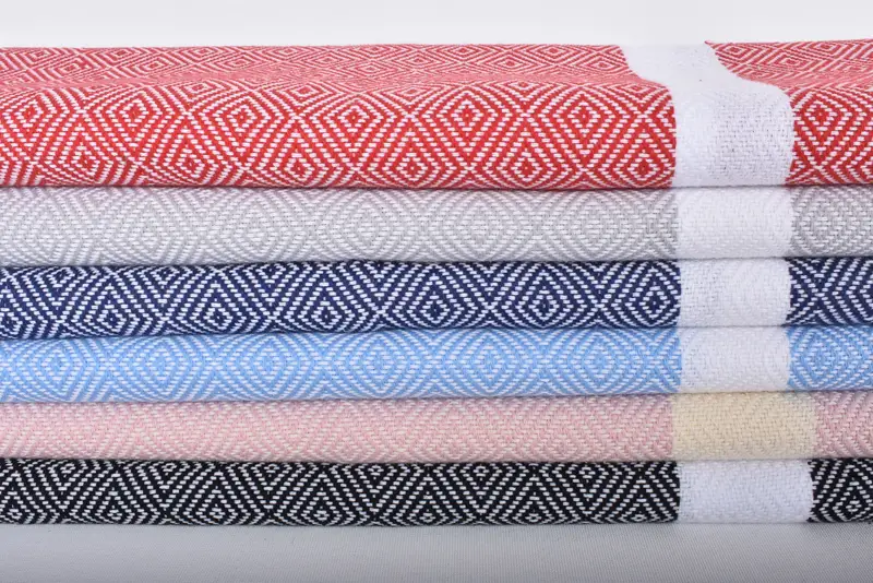 Turkish Hand Towel, 40x18 Cotton Diamond Towel, Gym Towel, Monogram Turkish Bath Towel, Monogrammed Hand Towel, Gift For Coworker, Turkish Tea Towel - 3