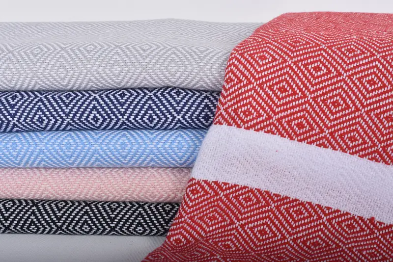 Turkish Hand Towel, 40x18 Cotton Diamond Towel, Gym Towel, Monogram Turkish Bath Towel, Monogrammed Hand Towel, Gift For Coworker, Turkish Tea Towel - 2