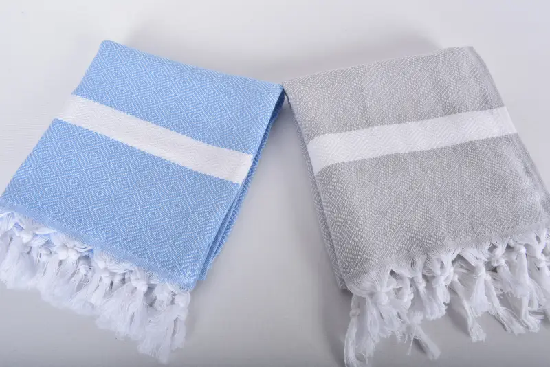Turkish Hand Towel, 40x18 Cotton Diamond Towel, Gym Towel, Monogram Turkish Bath Towel, Monogrammed Hand Towel, Gift For Coworker, Turkish Tea Towel - 6