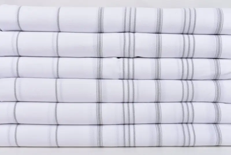 40x24 Pamuklu çizgili havlu, onun için hediye, monogram mutfak havlu, banyo havlu, gelin duş iyiliği, nedime hediyeleri, en iyi düğün hediyesi - 2