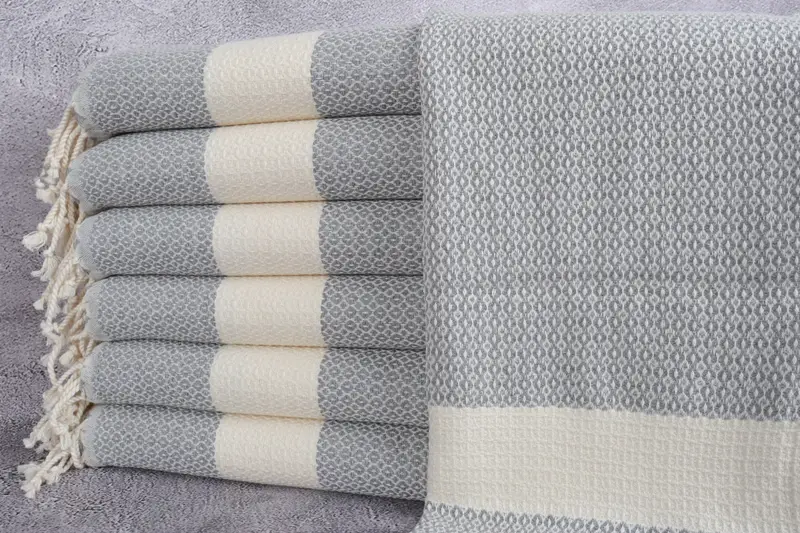 40x20 Cotton Geometric Towel, Bachelor Towel, Turkish Hand Towel, Beach Wedding Favor, Personalized Gift, Gift Towel, Monogram Kitchen Towel - 1