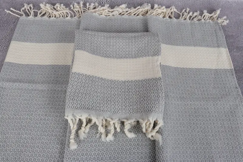 40x20 Cotton Geometric Towel, Bachelor Towel, Turkish Hand Towel, Beach Wedding Favor, Personalized Gift, Gift Towel, Monogram Kitchen Towel - 4