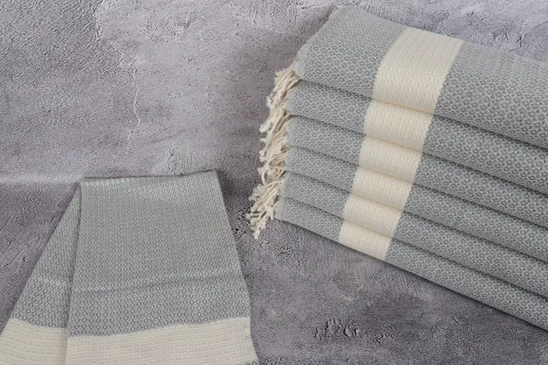 40x20 Cotton Geometric Towel, Bachelor Towel, Turkish Hand Towel, Beach Wedding Favor, Personalized Gift, Gift Towel, Monogram Kitchen Towel - 2