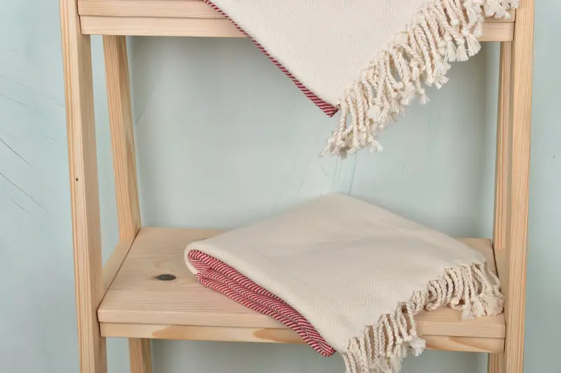 Traditional Turkish peshtemal for hammam, Bath towel, Organic Towel, 70x36 Cotton Zig zag Towel, Beach Towel Gift, Baby Boy Gift, Custom Beach Towel - 6