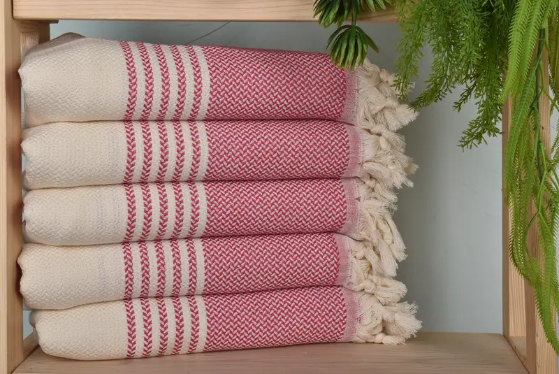 Lightweight Turkish towel, Personalized Wedding Gift, Turkish Bath Towel Set, Personalized Gift For Him, Cotton towel, 70x40 Cotton Striped Towel - 1