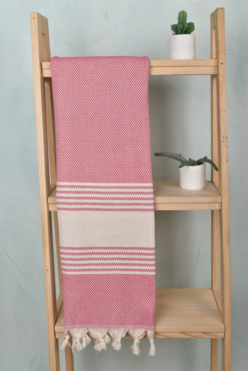 Lightweight Turkish towel, Personalized Wedding Gift, Turkish Bath Towel Set, Personalized Gift For Him, Cotton towel, 70x40 Cotton Striped Towel - 8