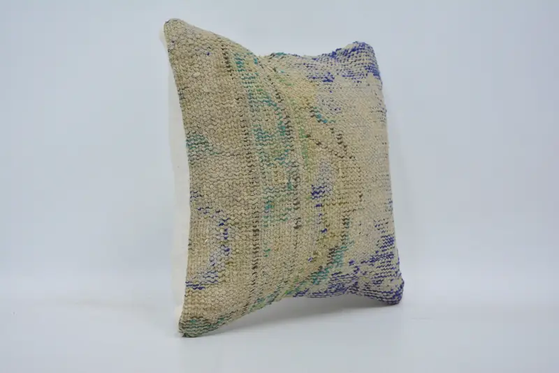 Vintage Pillow, Bolster Throw Pillow Case, Pillow, 12x12 Beige Pillow Case, Aztec Pillow, Boho Pillow, Boho Pillow Sham Cover - 3