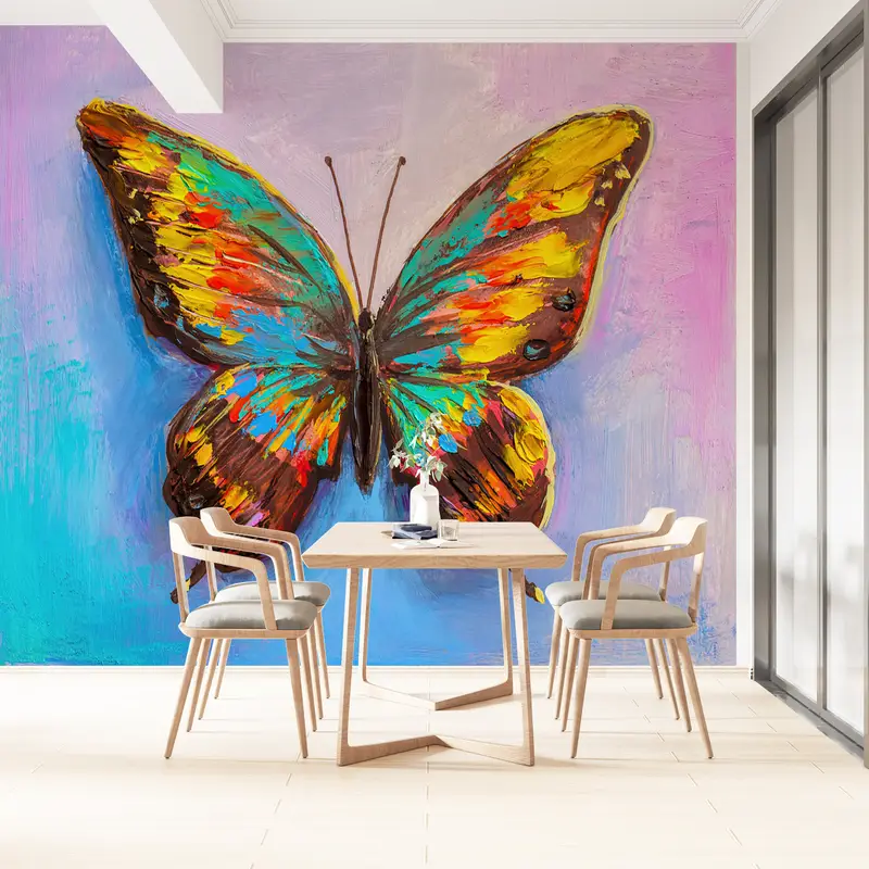 Custom Wall Paper, Wall Paper Peel and Stick, Modern Wall Painting, , Paper Wall Art, Oil Painting Print, Abstract Wall Print, - 3