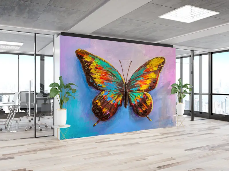 Custom Wall Paper, Wall Paper Peel and Stick, Modern Wall Painting, , Paper Wall Art, Oil Painting Print, Abstract Wall Print, - 5