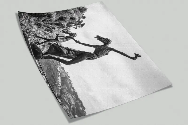 Paper Wall Art ,Sculpture Wall Decor,Wall Paper Peel and Stick,Modern Mural,Bright Wall Paper,Woman Monument Wall Paper, - 10