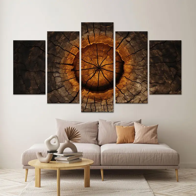 Zarif Soyut Kanvas Tablo: Modern Mekanlar için Dokulu Sanat