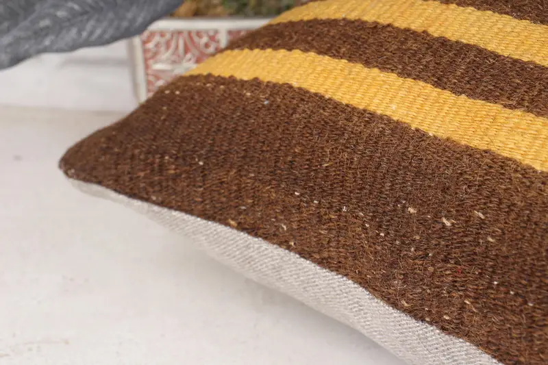 Antique Pillows, Sofa Pillow Case, 18x18 Brown Pillow Sham, Turkish Bench Cushion, Gift Pillow, Bohemian Cushion Pillow, Pillow Sham, Turkish Pillow - 7