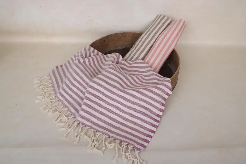 40x24 Cotton Striped Towel, Home Decor Towel, Personalized Dish Towel, Personalized Hand Towel, Valentine Day Gift For Her, Custom Hand Towel - 6