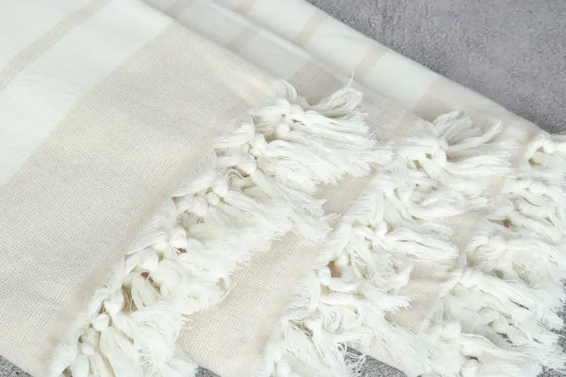 68x39 Cotton Striped Towel, Bride Gift, Wedding Towel, Bridesmaid Gifts, Gifts For Him, Luxury Turkish beach towel with fringe, Beach Towel Bulk - 5