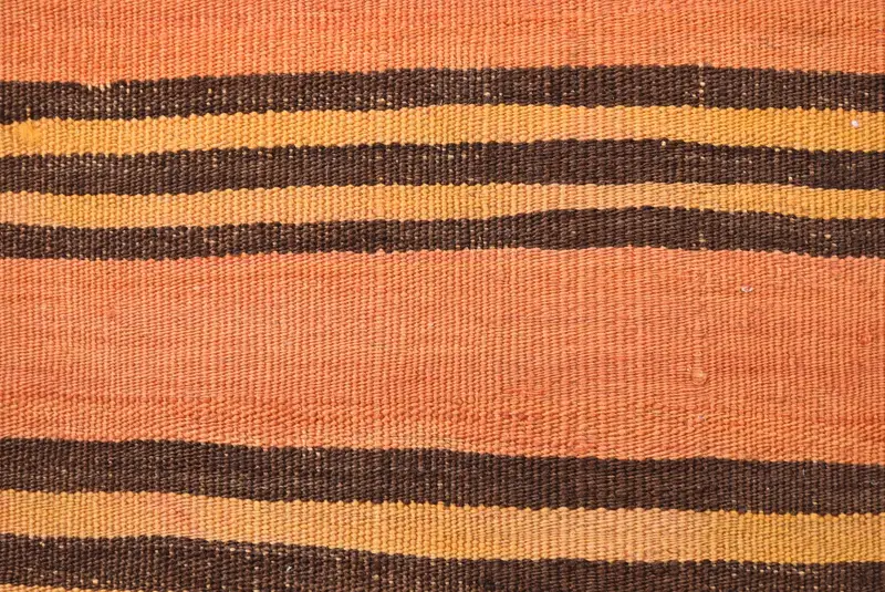 Ethnical Kilim Rug Pillow, 24x24 Orange Pillow Sham, Pillow Cover, Cozy Throw Pillow Case, Bed Pillow Case, Vintage Pillow, Turkish Pillow - 3