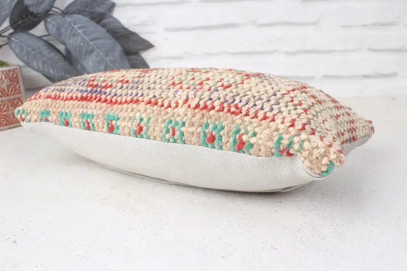 8x16 Blue Cushion, Pillow, Interior Designer Pillow, Kilim Pillow Cover, Ethnic Throw Cushion Cover, Turkish Rugs Pillow, Vintage Kilim Pillow - 6