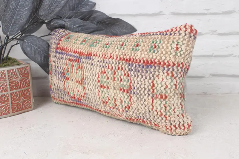 8x16 Blue Cushion, Pillow, Interior Designer Pillow, Kilim Pillow Cover, Ethnic Throw Cushion Cover, Turkish Rugs Pillow, Vintage Kilim Pillow - 3