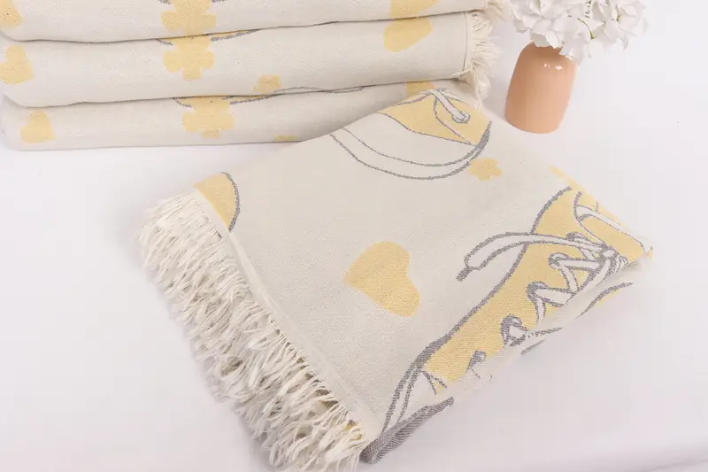 84x64 Cotton Bicycle Design Towel, House Warming Gift, Bachelorette Party Favors, Bachelorette Gifts, Turkish Towel Blanket, Bedspread - 6