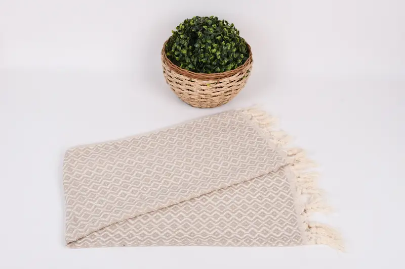 Sevgililer hediyesi, yaz havlu, 36x18 pamuklu elmas havlu, monogram el havlu, seyahat havlu, kişiselleştirilmiş hediye, kişiselleştirilmiş mutfak havlu - 4