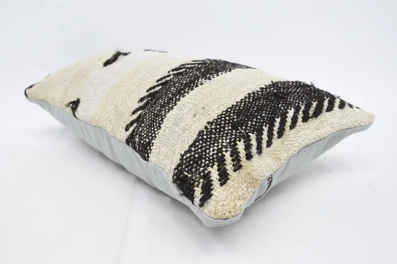 Geometric Embroidered Throw Pillow, 12x24 Inches Size Pillow - 6