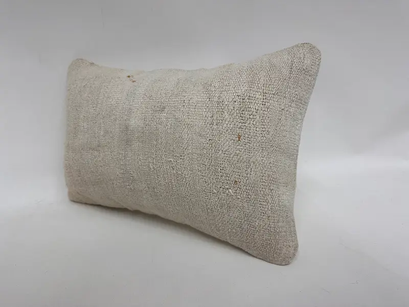 12x20 White Cushion Cover, Boho Pillow Sham Cover, Kilim Pillow, Pillow for Couch, Aztec Cushion Case, Garden Pillow, Cushion, Ottoman Pillow Cover - 4