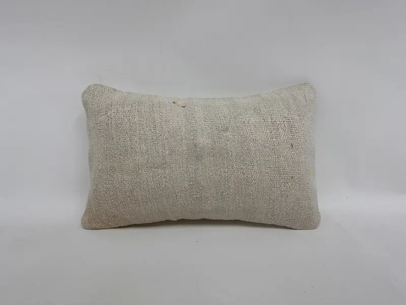 12x20 White Cushion Cover, Boho Pillow Sham Cover, Kilim Pillow, Pillow for Couch, Aztec Cushion Case, Garden Pillow, Cushion, Ottoman Pillow Cover - 1