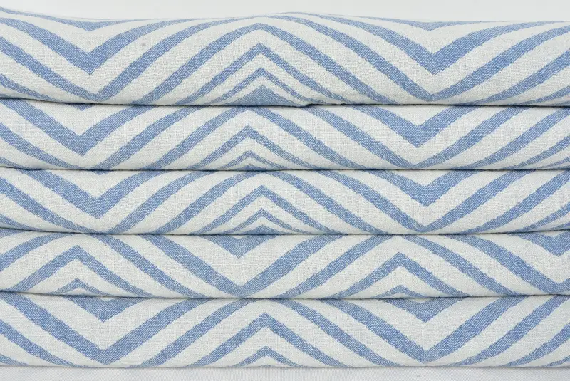 Bridesmaid Gift, Handwoven organic Turkish towel for spa, Soft towel, 70x40 Cotton Zigzag Design Towel, Anniversary Gift For Her, Handmade Gift - 2