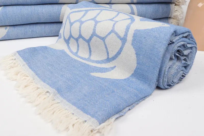 Hammam Towel USA, Soft towel, Valentines Gift, 70x40 Cotton Tortoise Design Towel, Best Wedding Gift, Wedding Favors, Embroidered Towel, Gym Towel - 5