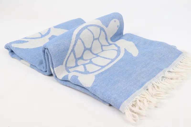 Hammam Towel USA, Soft towel, Valentines Gift, 70x40 Cotton Tortoise Design Towel, Best Wedding Gift, Wedding Favors, Embroidered Towel, Gym Towel - 7