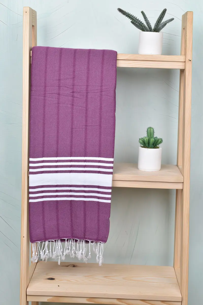 Bath towel, Peshtemal beach towel with unique design, Turkish Towel USA, 70x40 Cotton Striped Towel, Best Beach Towel, Valentines Day Gift - 8