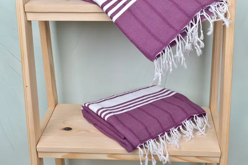 Bath towel, Peshtemal beach towel with unique design, Turkish Towel USA, 70x40 Cotton Striped Towel, Best Beach Towel, Valentines Day Gift - 5