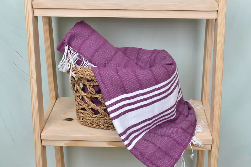 Bath towel, Peshtemal beach towel with unique design, Turkish Towel USA, 70x40 Cotton Striped Towel, Best Beach Towel, Valentines Day Gift - 4